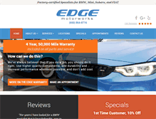 Tablet Screenshot of edgemotorworksmv.com